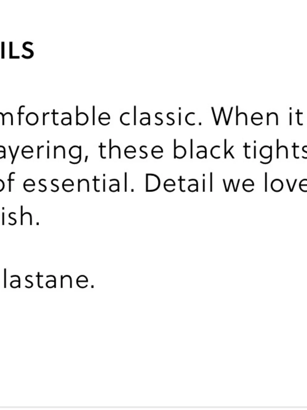 J. Crew Black Sheer Tights